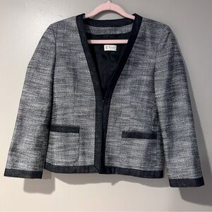 sparkly wool blend tweed jacket blazer